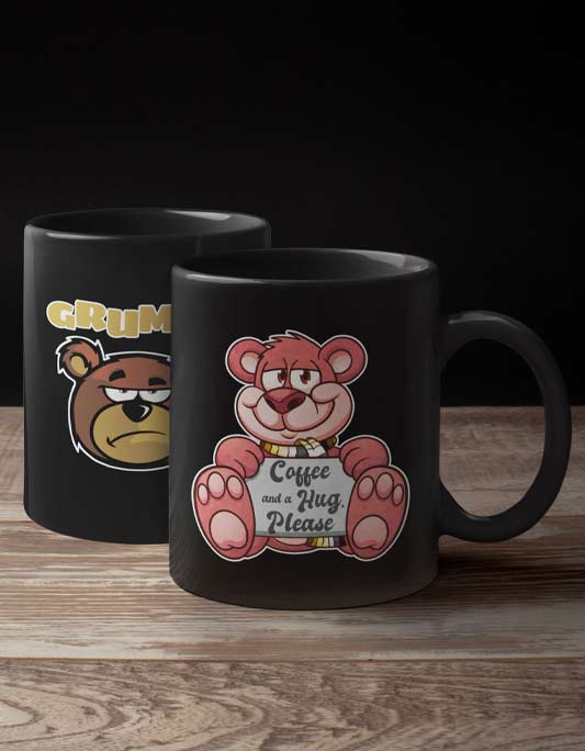 Bear-Tastic Cute Gay Bear Mugs